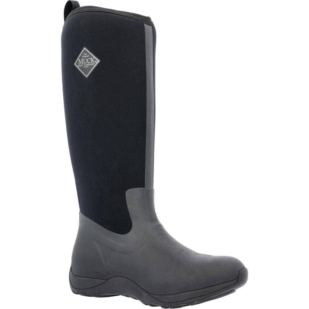 MUCK BOOT MUCK ARCTIC ADVENTURE TALL RUBBER WOMEN'S WINTER BOOTS, 11 M US, BLACK